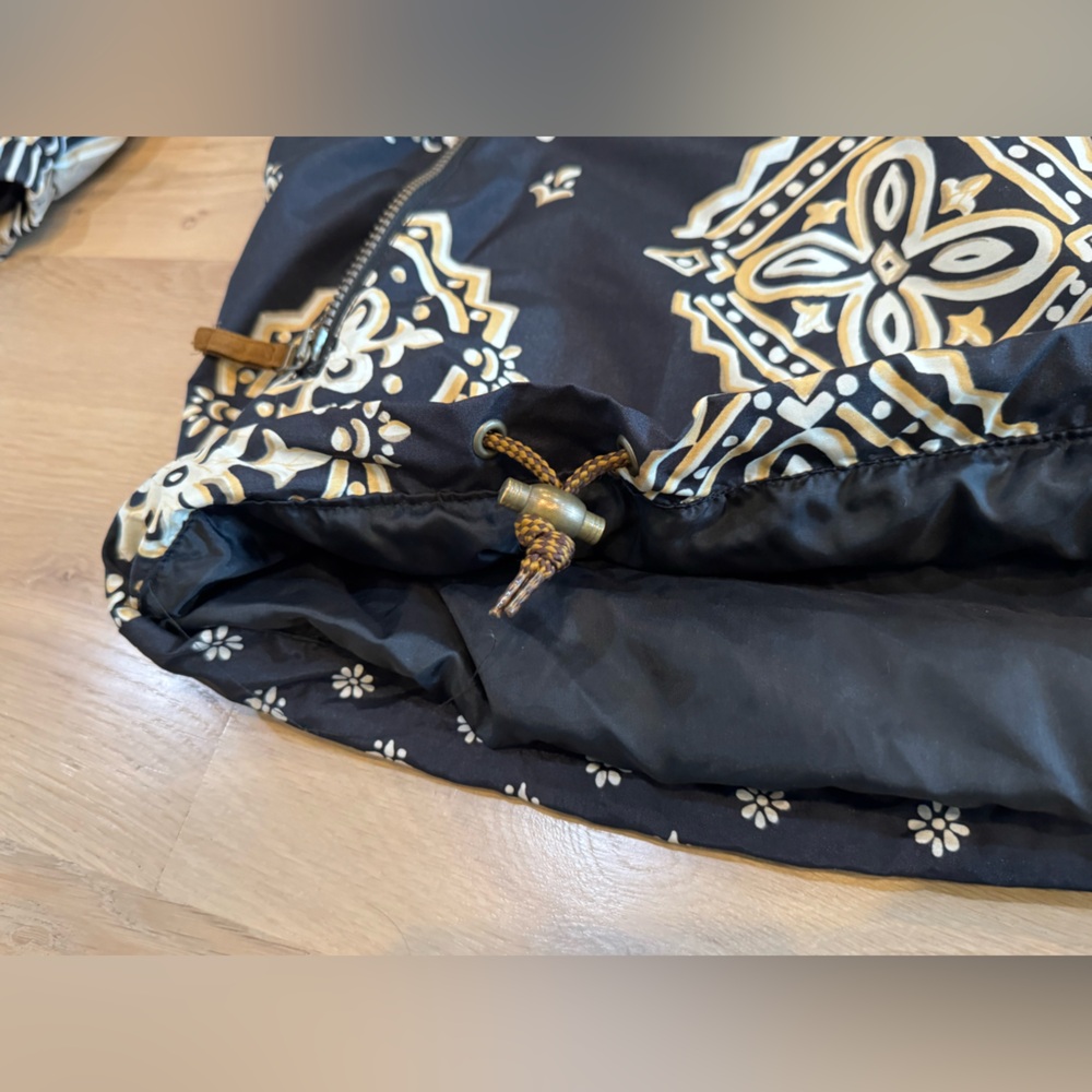 Obermeyer Fanciful Ski Pullover Jacket Black Gold… - image 5